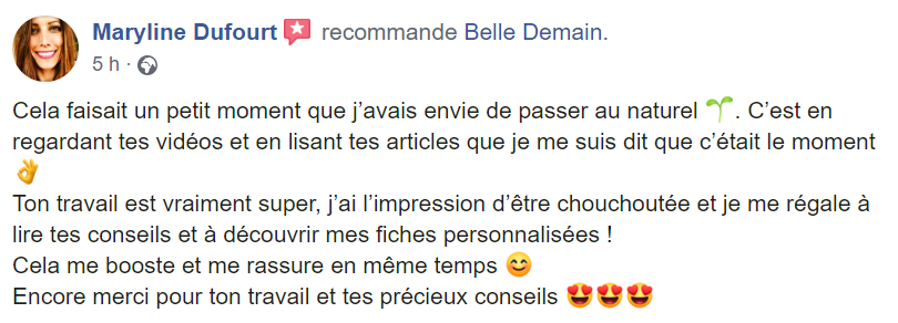recommandation maryline coaching belle demain
